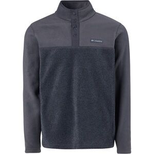 Columbia Steens Mountain Quarter Snap Gray Fleece Pullover L Large